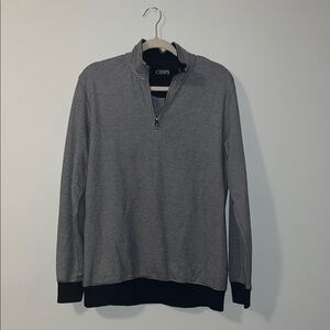 CHAPS Unisex Gray Striped Sweater